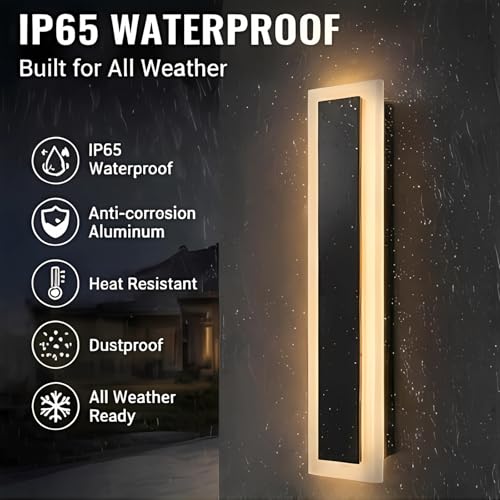 Modern Outdoor Wall Light 2pack 59in