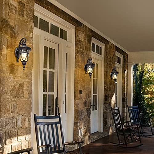 23 Inch Large Dusk to Dawn Outdoor Porch Lights for Garage (2 Count)