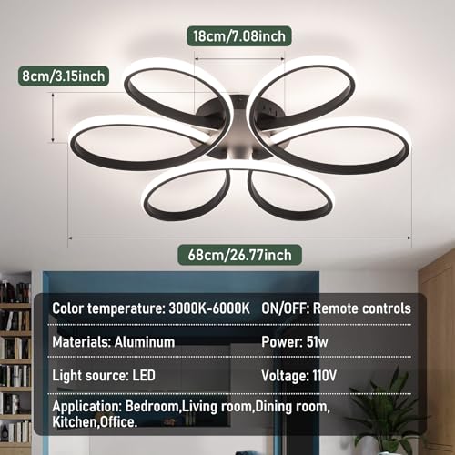 26inch Modern LED Ceiling Light