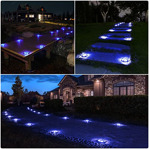 Solar Dock Driveway Deck Outdoor Pathway LED Lights (12 Count)