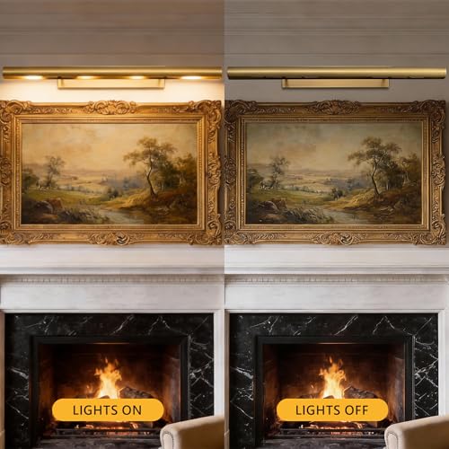 24 inch Hardwired Picture Light Brass Picture for Wall