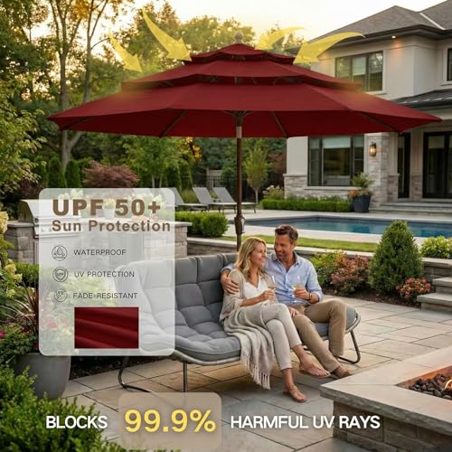 9ft 3 Tier Patio Umbrella