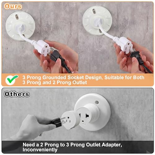 1 Pcs 3 Outlet Light Socket Adapter
