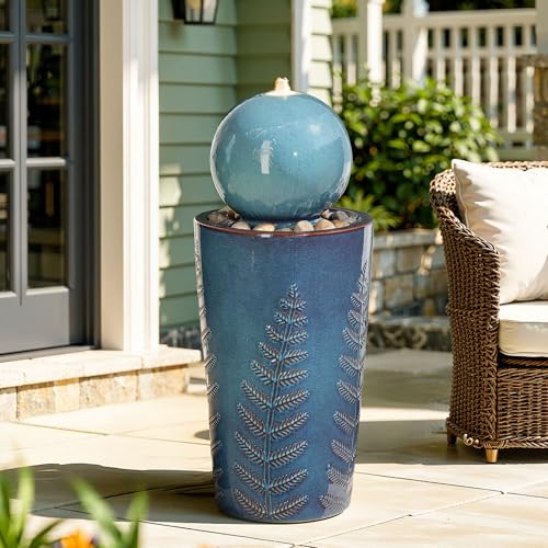 Autodaya 30" Sphere Outdoor Water Fountain