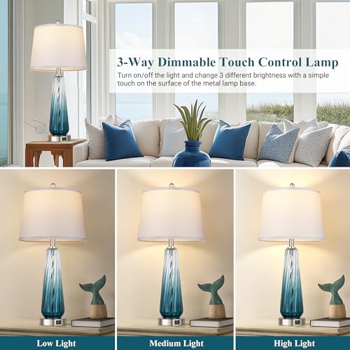 Table Lamps Set of 2 with Touch Control