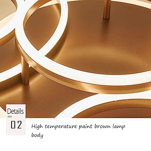 Chaners Ceiling Light LED Ceiling Light Ring Design Lighting Dimmable with Remote Control Lights for Living Room Bedroom Hallway