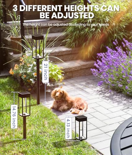 Solar Pathway Lights for Outside (4 Count)