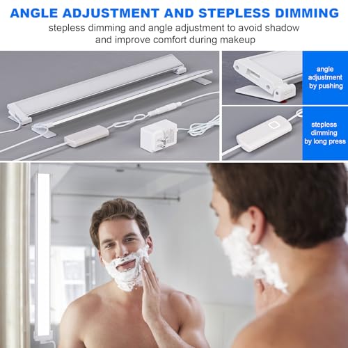 Angle Adjustable LED Vanity Lights for Mirror (2 Count)