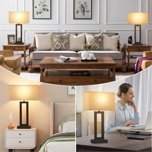 22" Tall Living Room Lamps for Night Stands (2 Count)