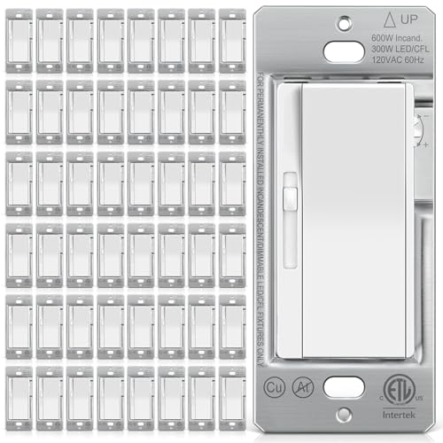 Super Slim Dimmer Light Switch for 300W Dimmable LED (48 Count)