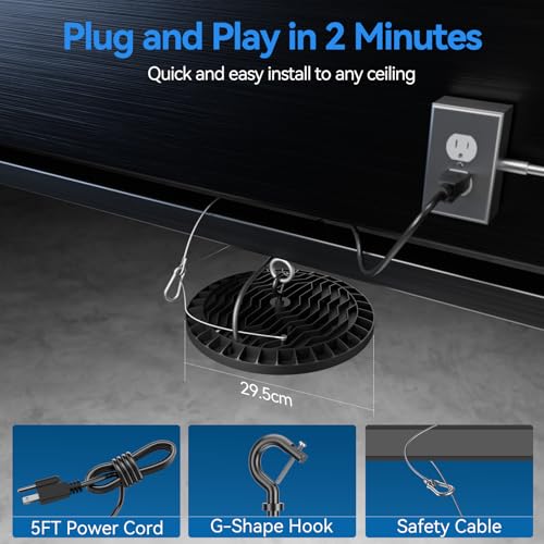 10 Pack 200W UFO LED High Bay Light (10 Count)