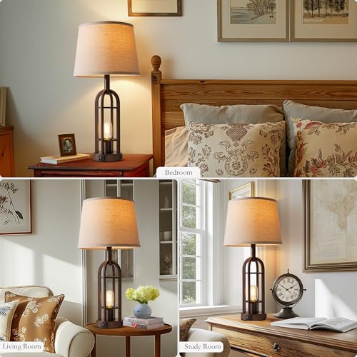 Table Lamps for Living Room End Table Set of 2 (2 Count)