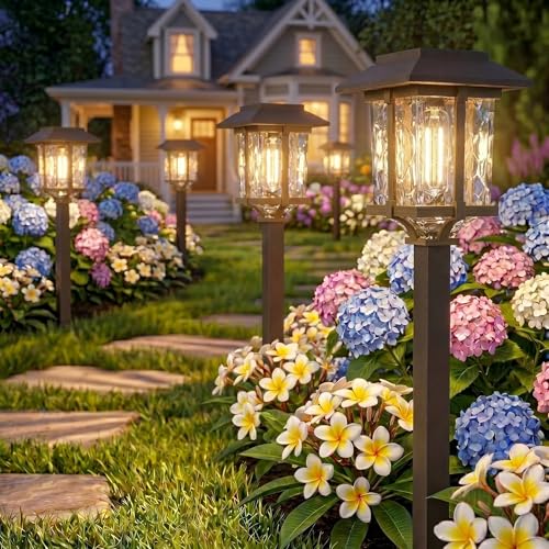 Solar Pathway Lights Outdoor 4 Pack (4 Count)
