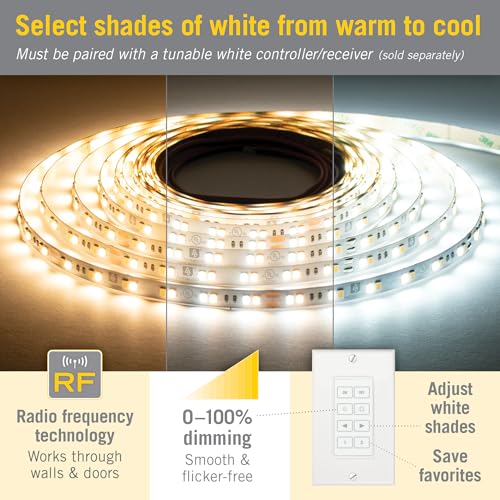 Wireless Light Switch for CCT Tunable White LED Lights 523423