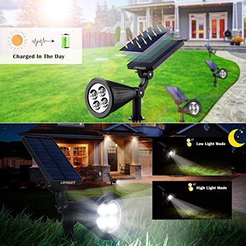 Solar Spot Lights Outdoor Adjustable Spotlights (4 Count)