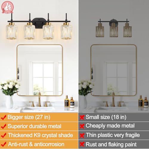 Modern Crystal Bathroom Vanity Light