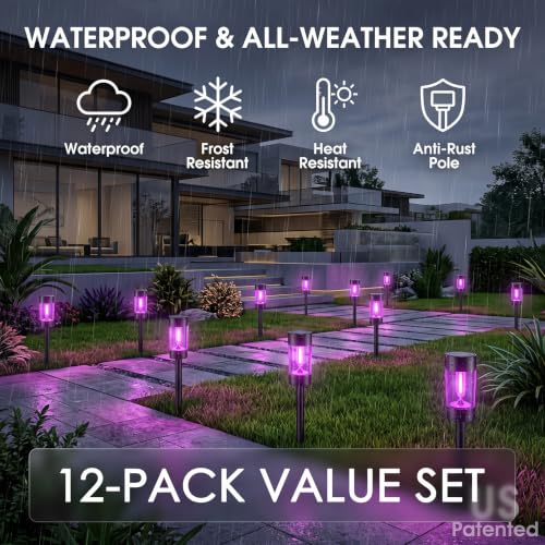 Halloween Solar Pathway Lights Outdoor Waterproof (12 Count)
