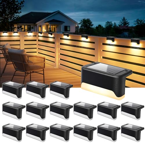 Solar Deck Lights Outdoor (16 Count)