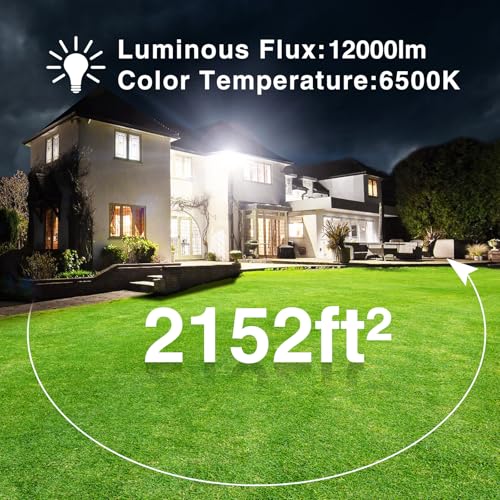 120W LED Flood Light Outdoor (2 Count)