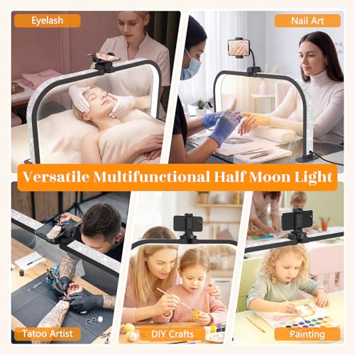 Half Moon Light for Nail Desk