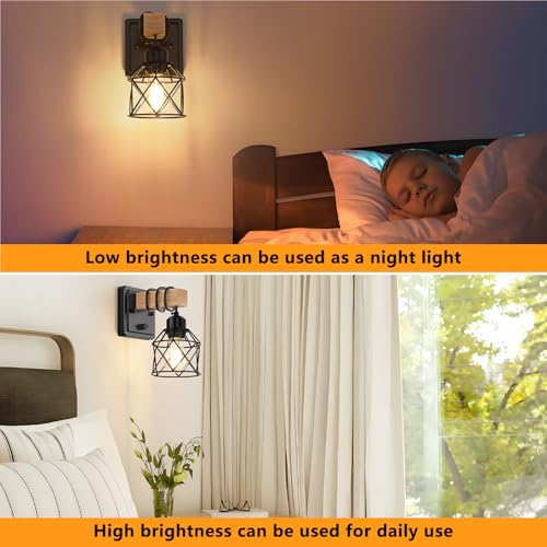 Dimmable Wall Sconces Set of Two