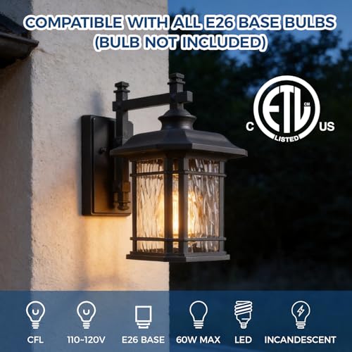 Outdoor Porch Lights Wall Mount Black Exterior Light Fixtures