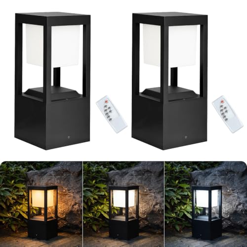 Solar Floor Lamp Outdoor Waterproof (2 Count)