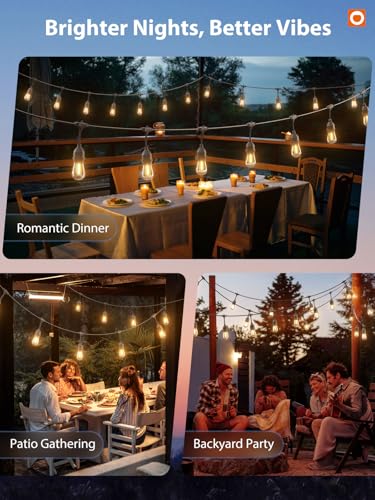 LED Outdoor String Lights 96FT (96 Foot)