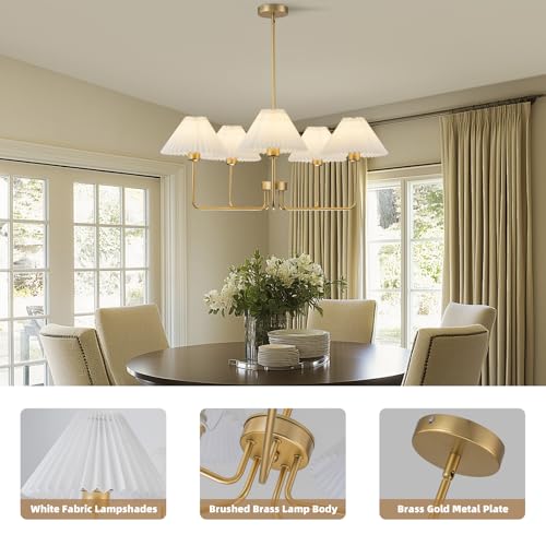 33.4” Gold Chandelier (5 Count)