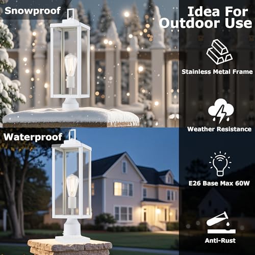 Outdoor Post Light Fixture (2 Count)