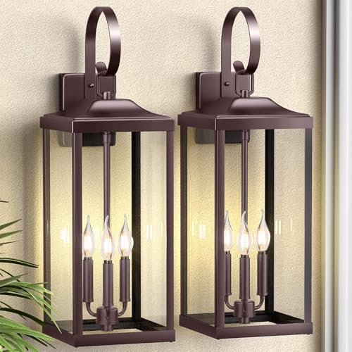 24" Oil Rubbed Bronze Extra Large Outdoor Light Fixture 3 (2 Count)