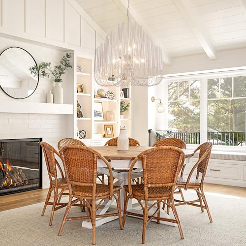 Modern Farmhouse Chandelier for Dining Room 36"