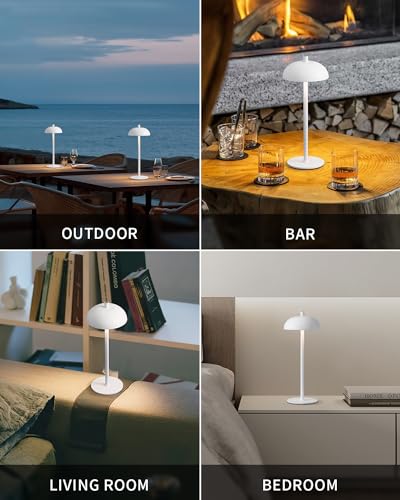 12" Cordless Table Lamps Set of 2 (2 Count)