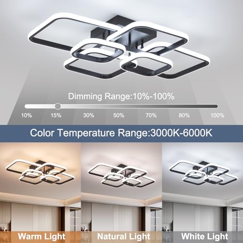 31.5" Modern LED Ceiling Light 6