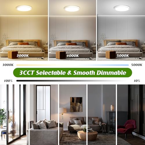 7 Inch Flush Mount LED Ceiling Light Fixture (10 Count)