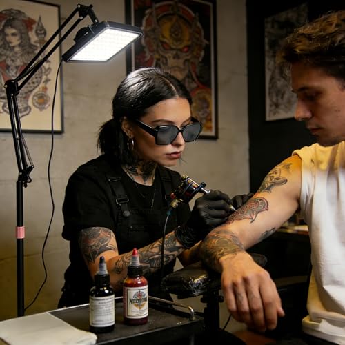 Polarized Tattoo Light with 288 LEDs & 4 Color Temp Modes