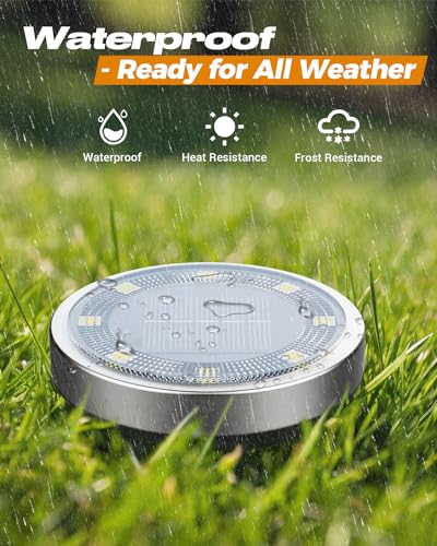 4 Pack Solar Lights Outdoor Waterproof (4 Count)