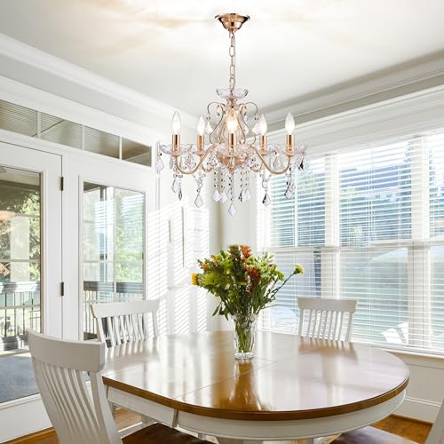Saint Mossi 5 Light Crystal Chandelier Light Fixture