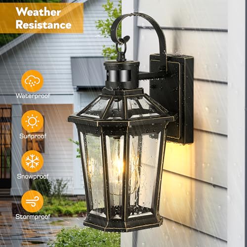 Motion Sensor Outdoor Wall Lantern