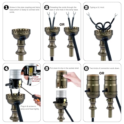 Lamp Socket with Push ON (4 Count)