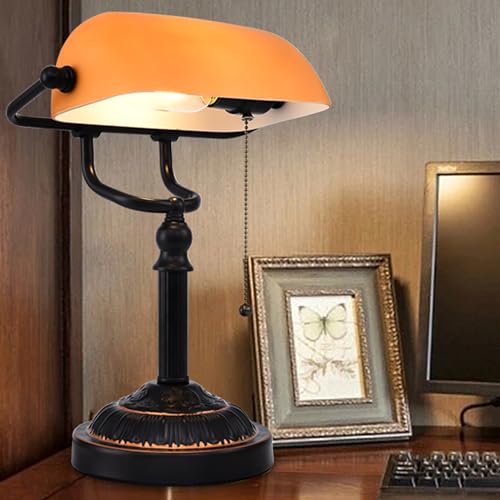 Bankers Desk Lamp with USB