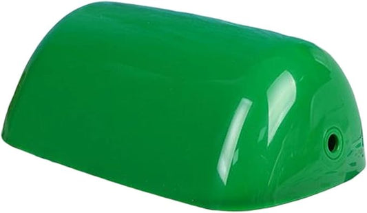 Classic Banker Lampshade for Table Lamps - Green Plastic Horseshoe Shade Replacement, Art Decor Vintage Style Desktop Ornament Crafts Decoration for Window
