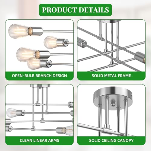 Modern Sputnik Chandelier Ceiling Light Fixtures