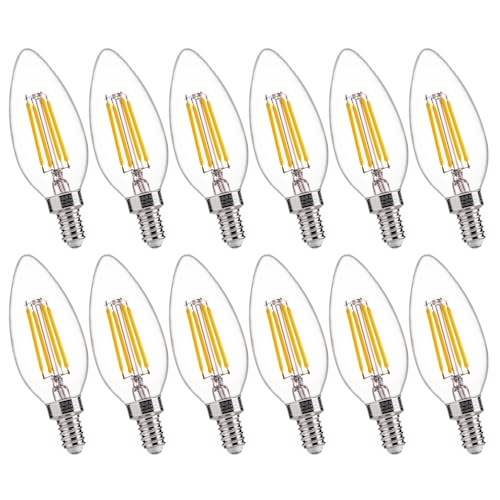 60W Equivalent LED Chandelier Light Bulbs (12 Count)
