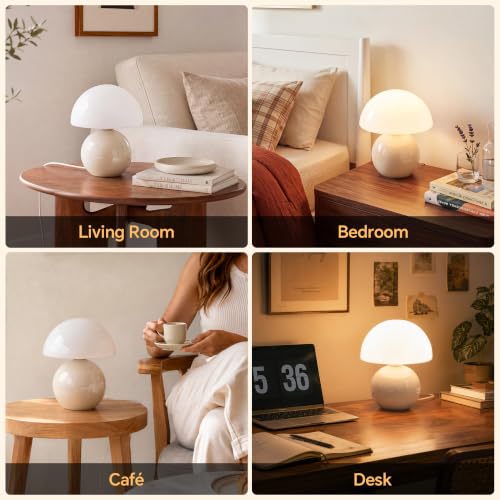 Mushroom Lamp Table Lamps Set of 2 for Bedroom Living Room (2 Count)