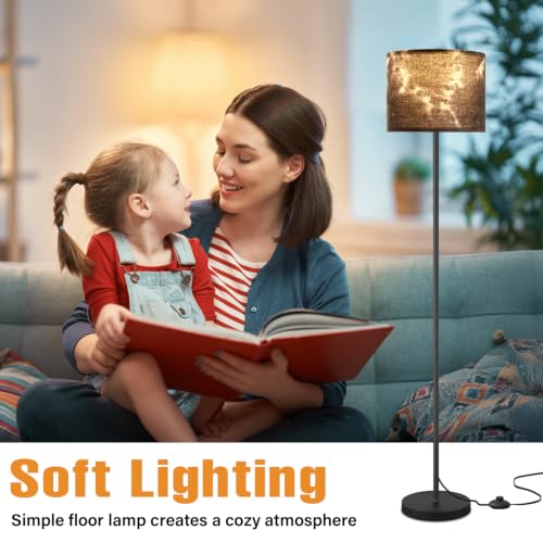 60'' Modern Floor Lamp with Shade