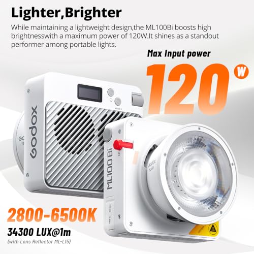 ML100Bi 120W Godox LED Video Light Kit with 60cm Softbox