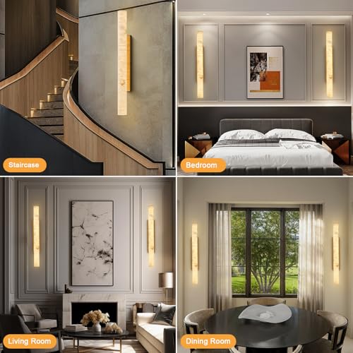 Natural Alabaster Wall Sconces