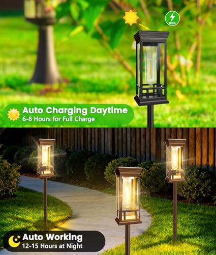 4 Pack Bright Solar Garden Lights (4 Count)