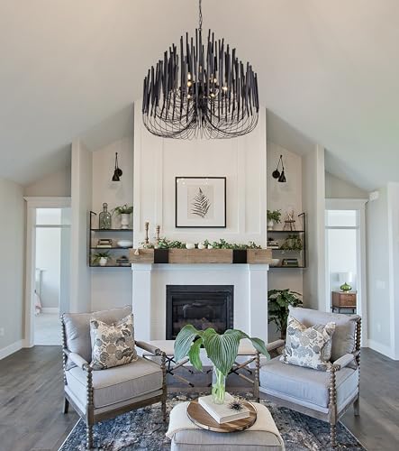 Modern Farmhouse Chandelier for Dining Room 36"